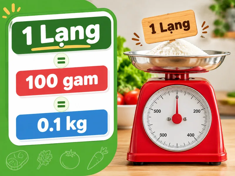 Lạng là đơn vị đo quen thuộc tại Việt Nam, với cách quy đổi phổ biến 1 lạng tương đương 100 gram.